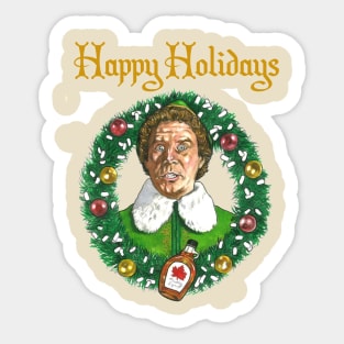 Elf Movie Holiday Art Sticker